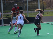 Carolyn Turnbull lines up a shot late in game